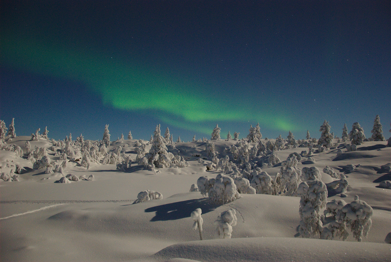 Northern Lights in Pallas-Yllästunturi National Park Northern Lights in Pallas-Yllästunturi National Park